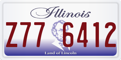 IL license plate Z776412