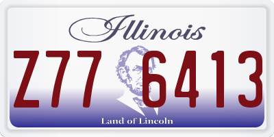 IL license plate Z776413