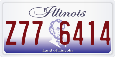 IL license plate Z776414