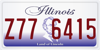 IL license plate Z776415