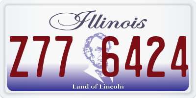 IL license plate Z776424
