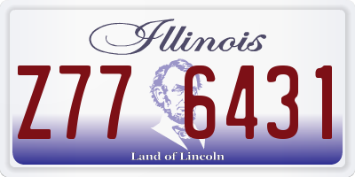 IL license plate Z776431