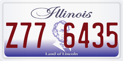 IL license plate Z776435