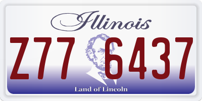 IL license plate Z776437