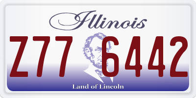 IL license plate Z776442