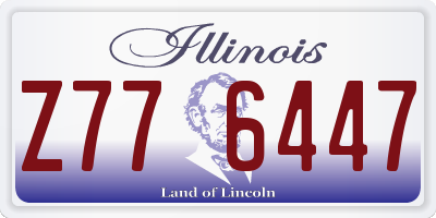 IL license plate Z776447
