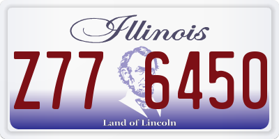 IL license plate Z776450