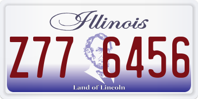 IL license plate Z776456