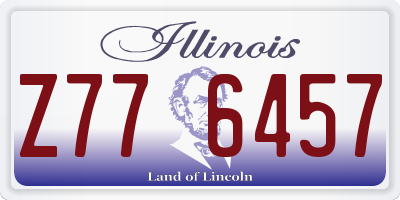 IL license plate Z776457