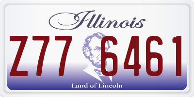IL license plate Z776461