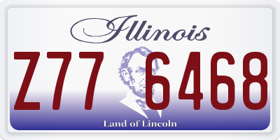 IL license plate Z776468