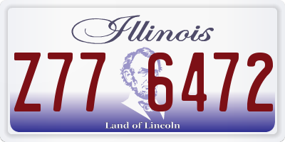 IL license plate Z776472