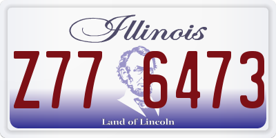 IL license plate Z776473