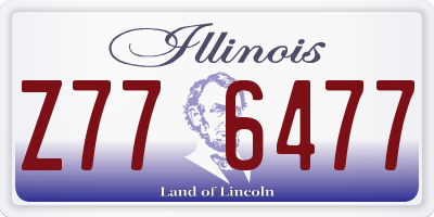 IL license plate Z776477