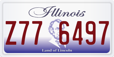 IL license plate Z776497