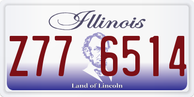 IL license plate Z776514