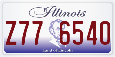 IL license plate Z776540