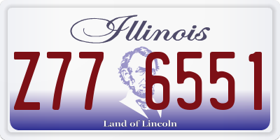 IL license plate Z776551