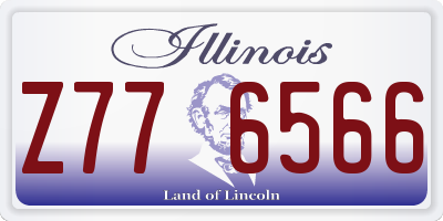 IL license plate Z776566