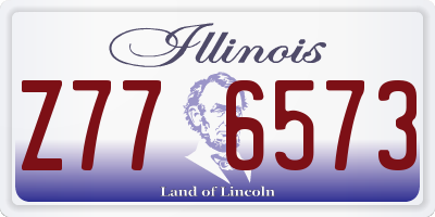 IL license plate Z776573
