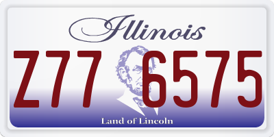 IL license plate Z776575