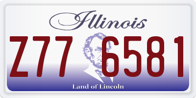 IL license plate Z776581