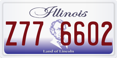 IL license plate Z776602