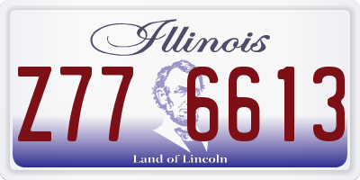 IL license plate Z776613