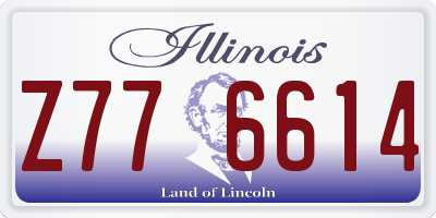 IL license plate Z776614