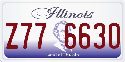 IL license plate Z776630