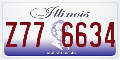 IL license plate Z776634