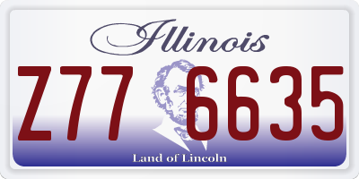 IL license plate Z776635