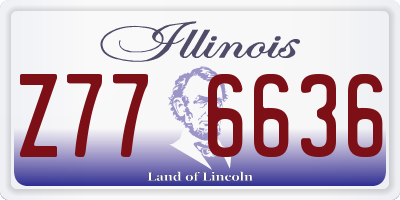 IL license plate Z776636