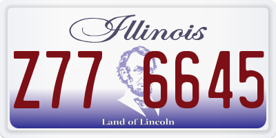 IL license plate Z776645