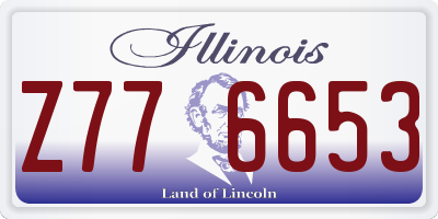 IL license plate Z776653
