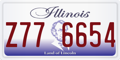 IL license plate Z776654