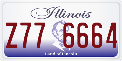 IL license plate Z776664