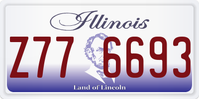IL license plate Z776693