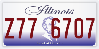 IL license plate Z776707