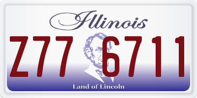 IL license plate Z776711