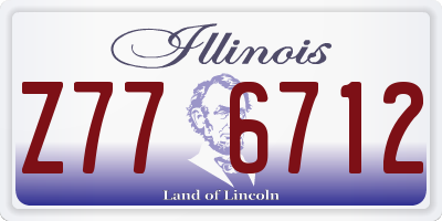 IL license plate Z776712