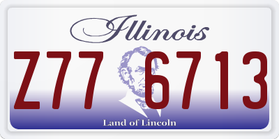 IL license plate Z776713