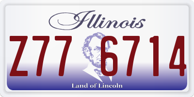 IL license plate Z776714
