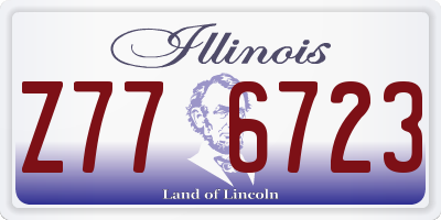IL license plate Z776723