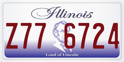 IL license plate Z776724