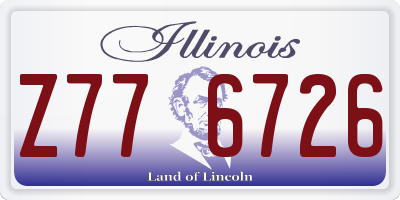 IL license plate Z776726