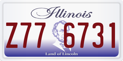 IL license plate Z776731