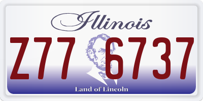 IL license plate Z776737