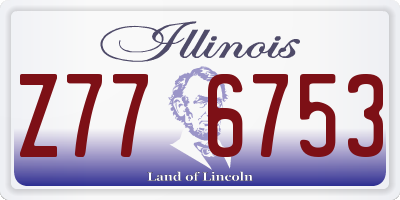 IL license plate Z776753