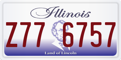 IL license plate Z776757